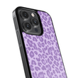 Load image into Gallery viewer, Purple Cheetah Phone Case- Black Border