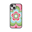 Load image into Gallery viewer, Rainbow Flower Power Phone Case- Black Border