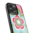 Load image into Gallery viewer, Rainbow Flower Power Phone Case- Black Border