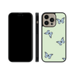 Load image into Gallery viewer, Sage Green Butterfly Phone Case- Black Border