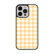 Load image into Gallery viewer, Yellow Plaid Phone Case- Black Border