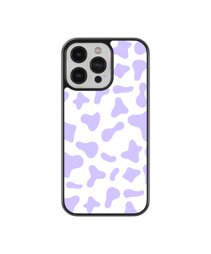 Purple Moo Phone Case- Black Border
